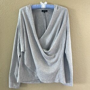 1. STATE Gray Faux Wrap Sweater, Size Large, Like New! From Nordstrom, So Pretty